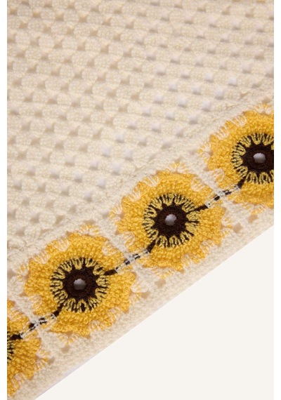 Defacto Kadın Çiçekli Örme Bandana I6818ax26smyl15 Sarı-yl15
