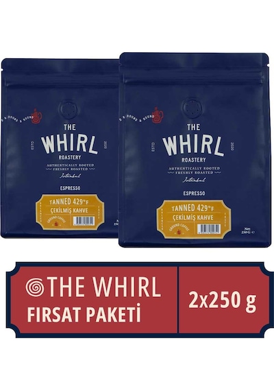 The Whirl Espresso Tanned 429°F Çekilmiş Kahve 250 G x 2 Adet