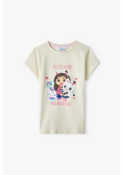 Penti Ekru Kız Çocuk Gabby’s Dollhouse Pamuklu Pijama Takımı