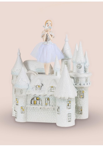 The Mia Prenses Şatosu Led Işıklı Müzik Kutusu 30x26x19cm 1 Adet
