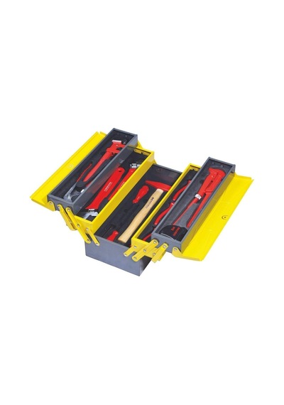 İzeltaş 8420005028 Takım Çantası Beş Gözlü, Sarı/gri, 28 Parça Set