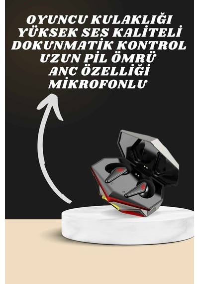 7 Kordonlu Akıllı Saat Ve Oyuncu Kulaklığı Bluetooth Bağlantılı A
