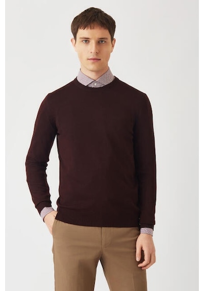 Bisse Erkek Bisiklet Yaka Triko BORDO Bordo