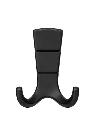 Mina Lüks Askı, Metal, Vestiyer Askı, 125 Gr, Dolap Askılık, Duvar Askılığı, Mat Siyah Vidalı