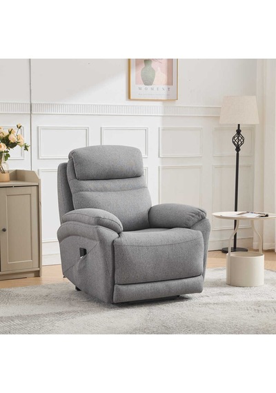 Lisbon Power Lift Otomatik Mekanizmalı Baba Ve Tv Koltuğu Bej-gri Kumaş 88x99x106 Cm Gri