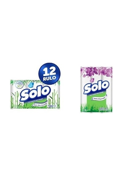 Solo Tuvalet Kağıdı Bambu Katkılı 12'li Ve Solo Kağıt Havlu 12'li