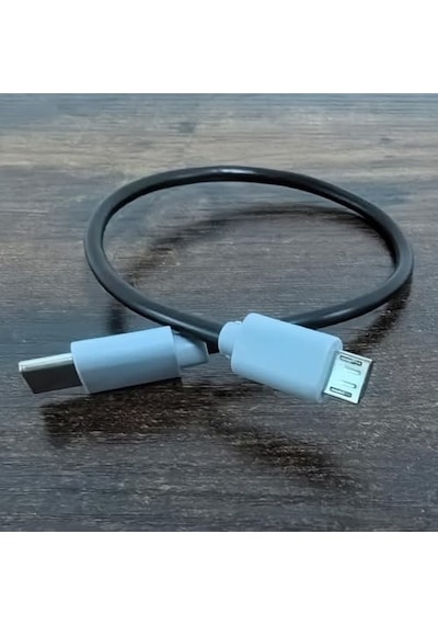 Type-c To Mikro Usb Kablosu, Usb Tip C - Mikro B Otg Kablosu Erkek - Erkek Şarj Veri İletimi, 25 Santimetre Kablo Zr7 Diğer
