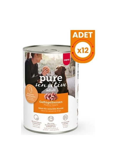 Mera Pure Sensitive Adult Kümes Hayvanlı Yetişkin Köpek Konservesi 12 Adet 400 Gr