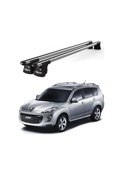 Trio-ı Peugeot 4007 2007-2012 Uyumlu Kilitli Ara Atkı 135cm Port Bagaj Tavan Barı