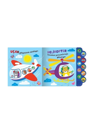 İndigo Çocuk Dokun, Hisset, Dinle - Taşıtlar - 10 Farklı Ses - Sesli Kitap