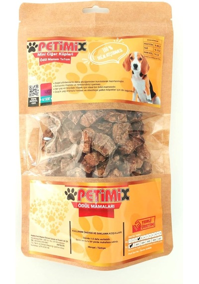 Mini Ciğer Küpleri 100g Köpek Ödül Maması