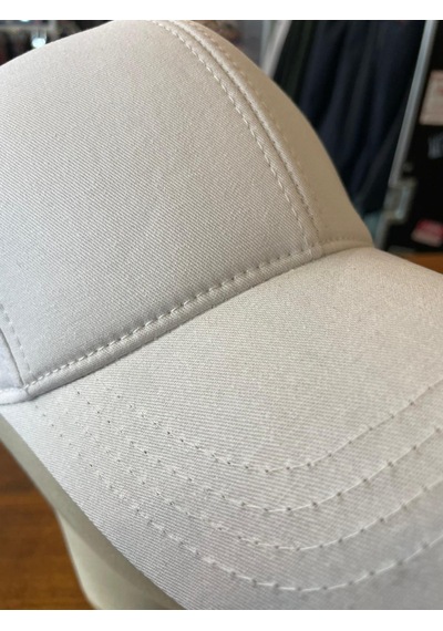 Hamze Düz Basic Pamuklu Unisex Cap Şapka Beyaz