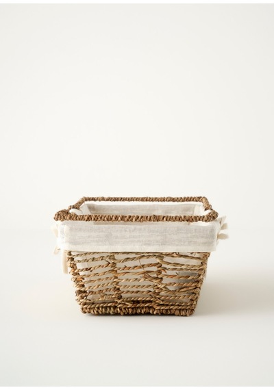Bella Maison Arden Bezli Sepet Naturel 31x22x13 Cm Naturel