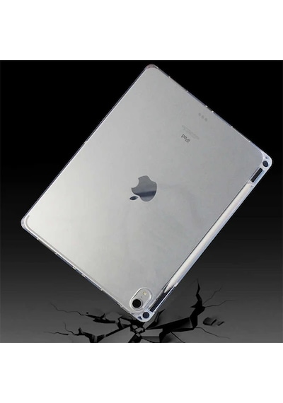 Ally Apple iPad Pro 11-inch 2021 - 2020 - 2018 Kalem Yerli Şeffaf Silikon Kılıf- 5775