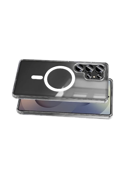 Samsung Uyumlu Galaxy S26 Ultra Uyumlu Magneticsafe Şeffaf Silikon - Şeffaf