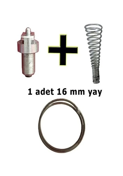 Dilek Kanal Açma Seti 16 Mm Yay + Matkap Ucu + 1 Adet Başlık