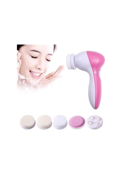 5 In 1 Pilli Yüz Temizleme,masaj Ve Peeling Fırça Seti