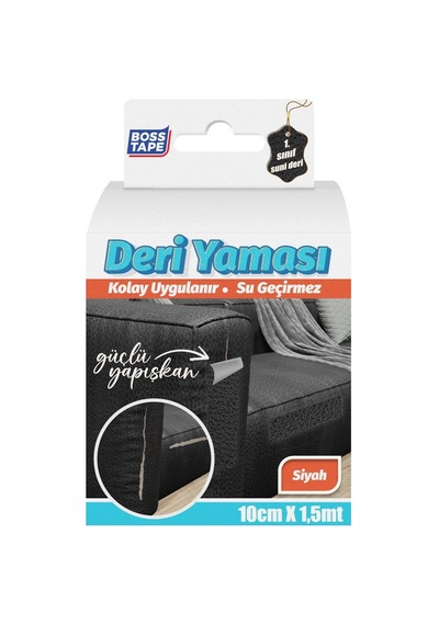 27kids Boss Tape Deri Yama, 1,5 Metre Uzunluk X 100 Mm Kalinlik, Siyah Açık Bej