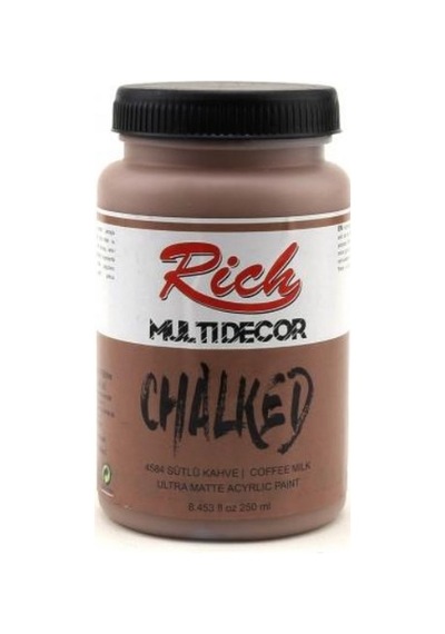 Rich Multi Decor Chalked Akrilik Boya 250 Cc. 4584 Sütlü Kahve