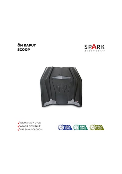 Nissan Navara 2006-2015 Yıl Aralığı Uyumlu Ön Kaput Scoop Siyah
