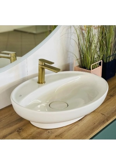 Tezgah Üstü 60 Cm Seramik İle Modern Mutfak Tasarımı 508 Yeşil