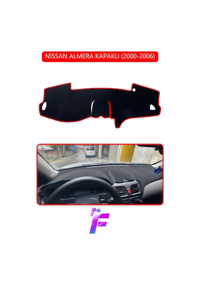 Nissan Almera Kapaklı 2000-2006 Torpido Örtüsü Güneş Ve Yansımaya Karşı Kalkan H57
