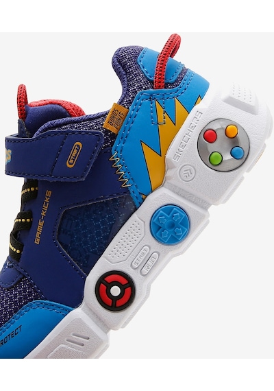 Skechers Gametronix Küçük Erkek Çocuk Mavi Spor Ayakkabı 402262n Rymt Mavi