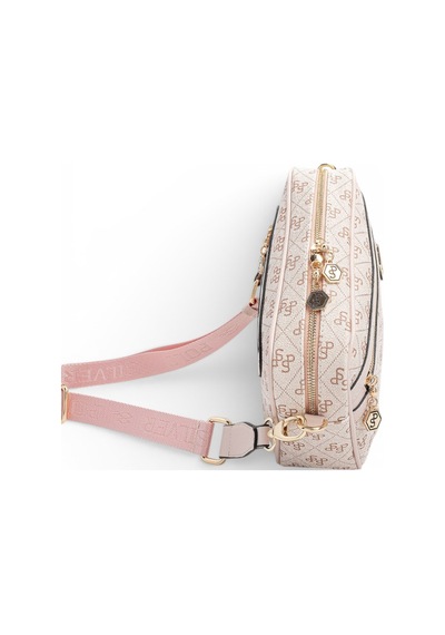 Silver & Polo Silver Polo Pembe - Pudra Monogram Kadın Çapraz Çanta Sp1280