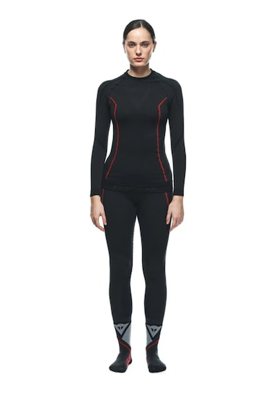 Dainese Daınese Thermo Ls Lady Blk Red Xs/s Siyah