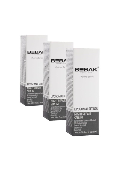 Bebak Pharma Series Liposomal Retinol Gece Onarım Serumu 30 Ml 3 Paketi