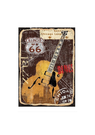 Bedeko Müzik Türleri Model Ahşap Tablo 35 Cm X 50 Cm