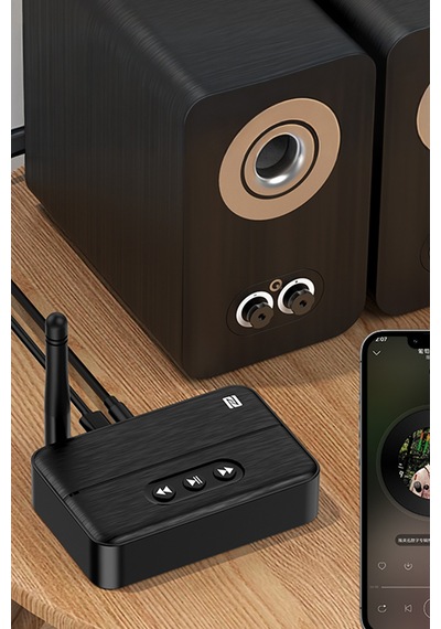 Thentech Yuksek Cekim Antenli Bluetooth Ses Alici Adaptoru Rca Aux Cikisli Kablosuz Muzik Calar Receiver