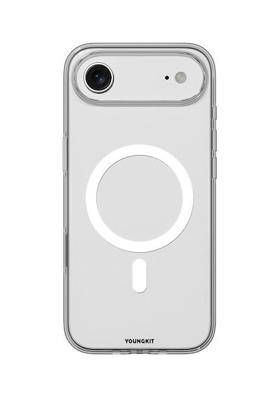 Apple Uyumlu iPhone 17 Air  Kılıf M-safe Şarj Özellikli Youngkit Clear Serisi Kapak Şeffaf Şeffaf