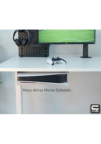 Ps5 İçin Duvar Standı Ve Masa Altı Montaj Standı Yerden Tasarruf  Rahat Hava Akışı