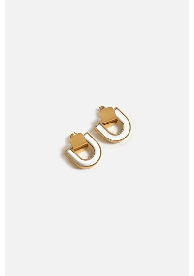 U Form Minimal Küpe Gold