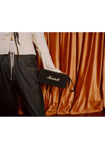 Marshall Middleton Black And Brass Bluetooth Hoparlör