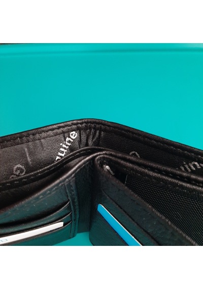 Gvnbag Hakiki Deri Erkek Bozuk Para Gözlü Siyah Cüzdan Gvn-0119