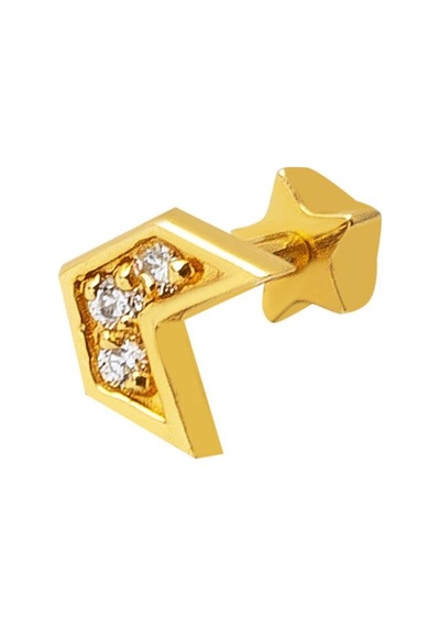 Bilezikci Yön 14 Ayar Altın Tragus Küpe Kphss14k22477 Sarı