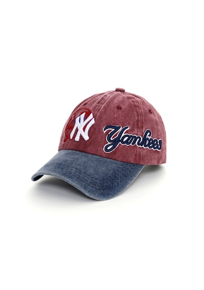Berellini Ny Yankees Yıkamalı Şapka Special Desıgn Bordo - Lacivert
