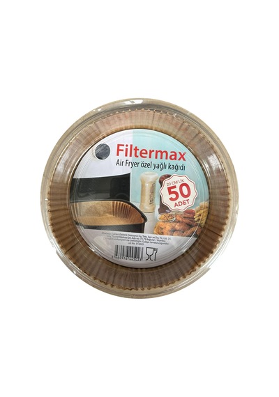 Filtermax Yağlı Airfryer Fırın Fritöz Tepsi Pişirme Kızartma Kağıdı Yuvarlak 50'li 20 CM