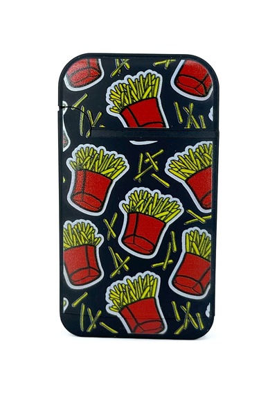 Zengaz Cool Tasarım Jet Alev Çakmak - French Fries Siyah