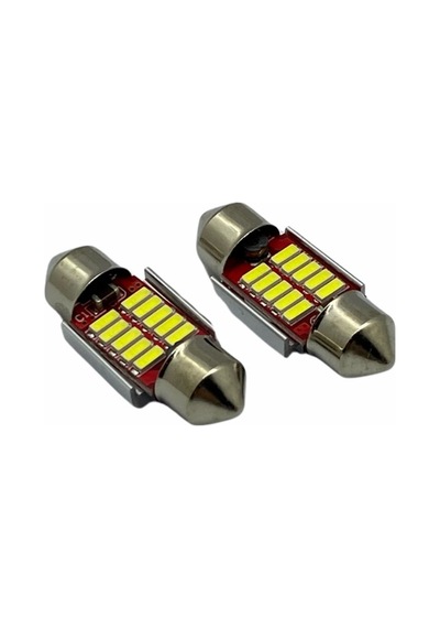 12V-24V Sofit Ampul 10 Ledli Beyaz Canbus 31 Mm 2 Ad