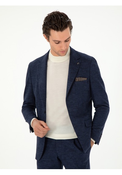 Cacharel Lacivert Slim Fit Takım Elbise