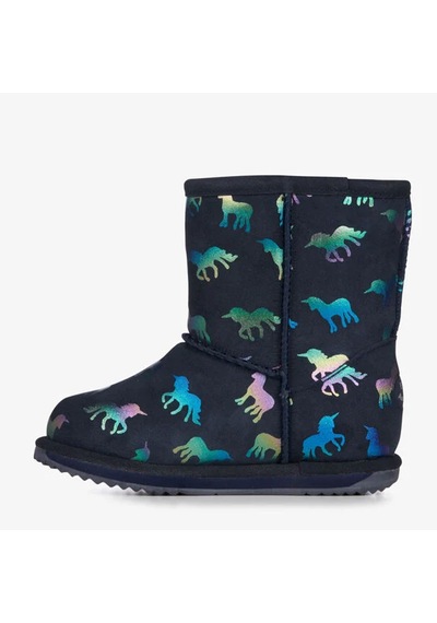Emu Australia Emu Australia Rainbow Unicorn Brumby Unisex Çocuk Lacivert Bot Mıd Lacivert