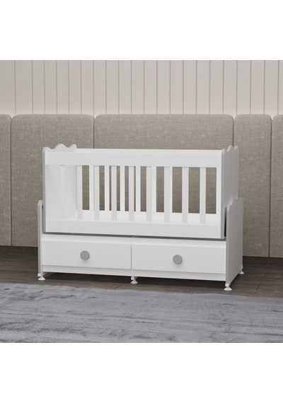 Garaj Home Elegant 60x120 Beşik - Gri Beyaz