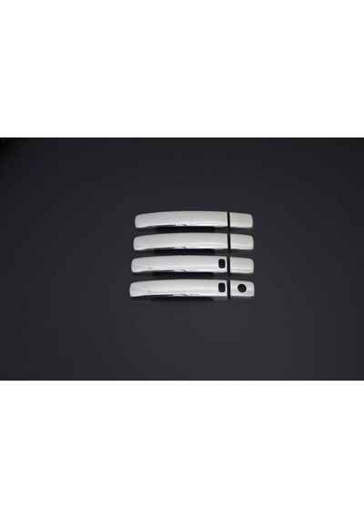 Nissan Qashqai Uyumlu Kapı Kolu Sensörlü 4 Parça 2007-2014 Paslanmaz Krom