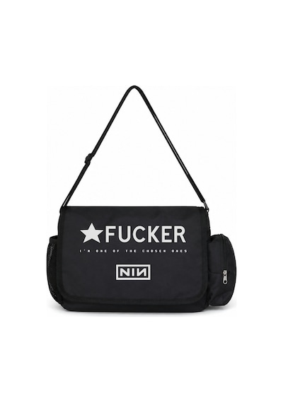 Sevbano Nin Rock Metal Müzik Grubu Baskılı Unisex Okul, Spor, Ofis Çok Am Siyah