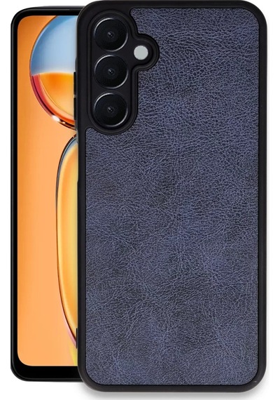 Newface Samsung Galaxy A35 5g Kılıf Aras Deri Kapak - Lacivert