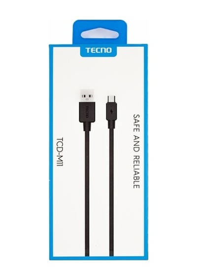 Tecno Tcd-M11 Usb-A To Micro 2A Data Ve Şarj Kablosu 1M Siyah