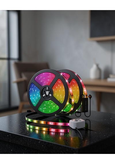 Müzik Duyarlı Renkli Led Şerit Usb Bağlantılı Ucz10mşeritled-5 Çok Renkli